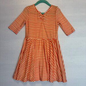 Dotdotsmile Dress Size 3-4t Yellow and Orange Stripes New With Tags